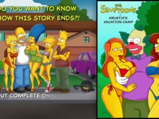 Krustie's Vacation Camp with hot chicks&excl; - The Simptoons